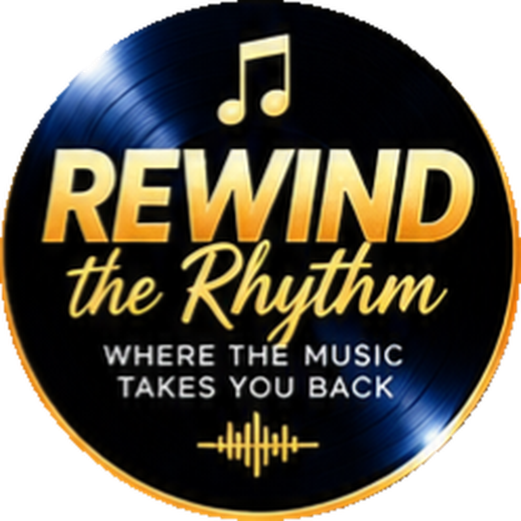 Official Rewind the Rhythm gold-circle logo